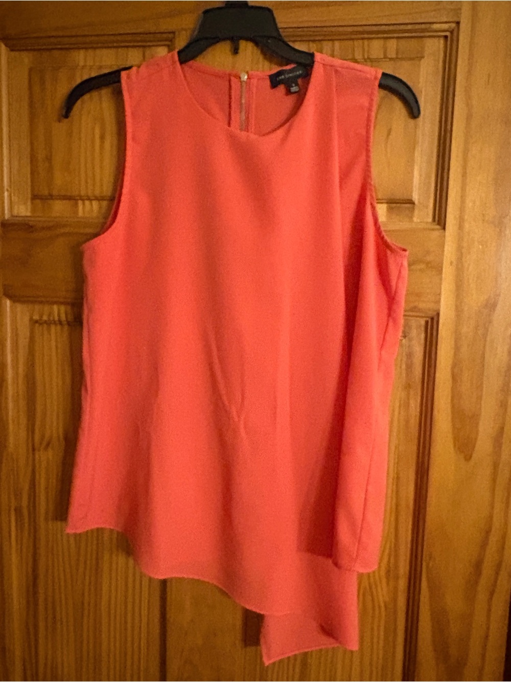 The Limited Coral Sleeveless Asymmetrical Camisole